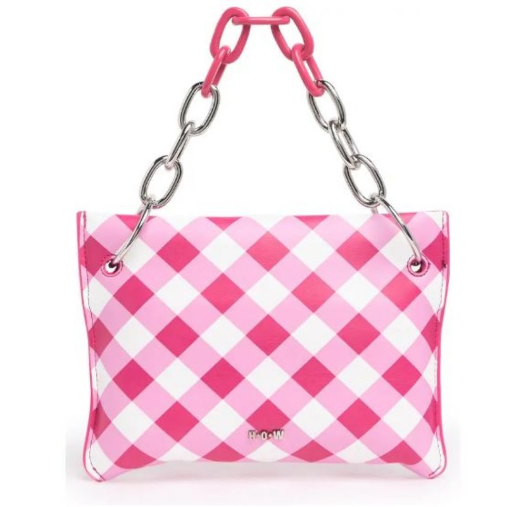 House of Want Fuchsia Gingham Chill Clutch Purse